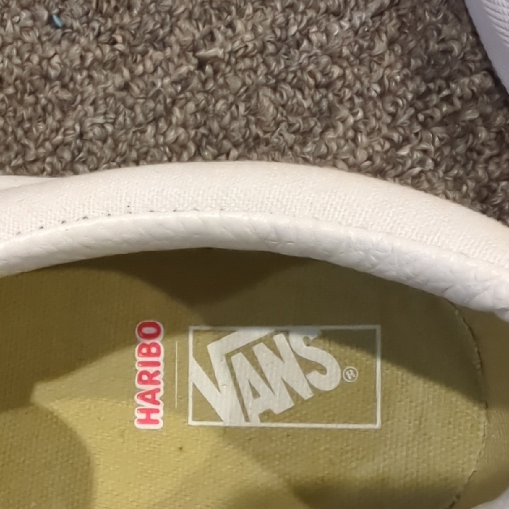 Vans White and Red Slip-On Sneakers with Elastic Panels - Picture 2 of 7